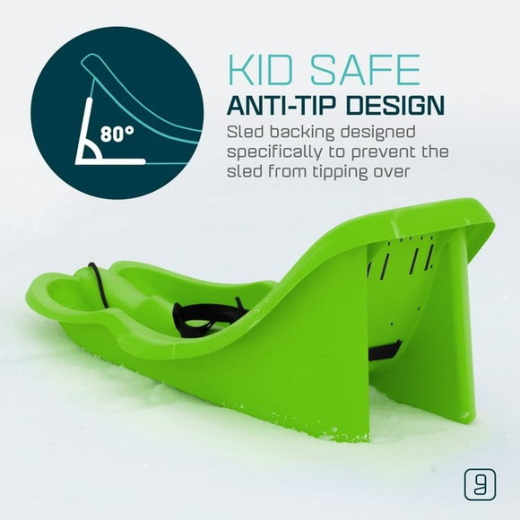 Gizmo Riders Baby Rider Mystic Green Pull Snow Sled winter sports - Picture 4 of 7